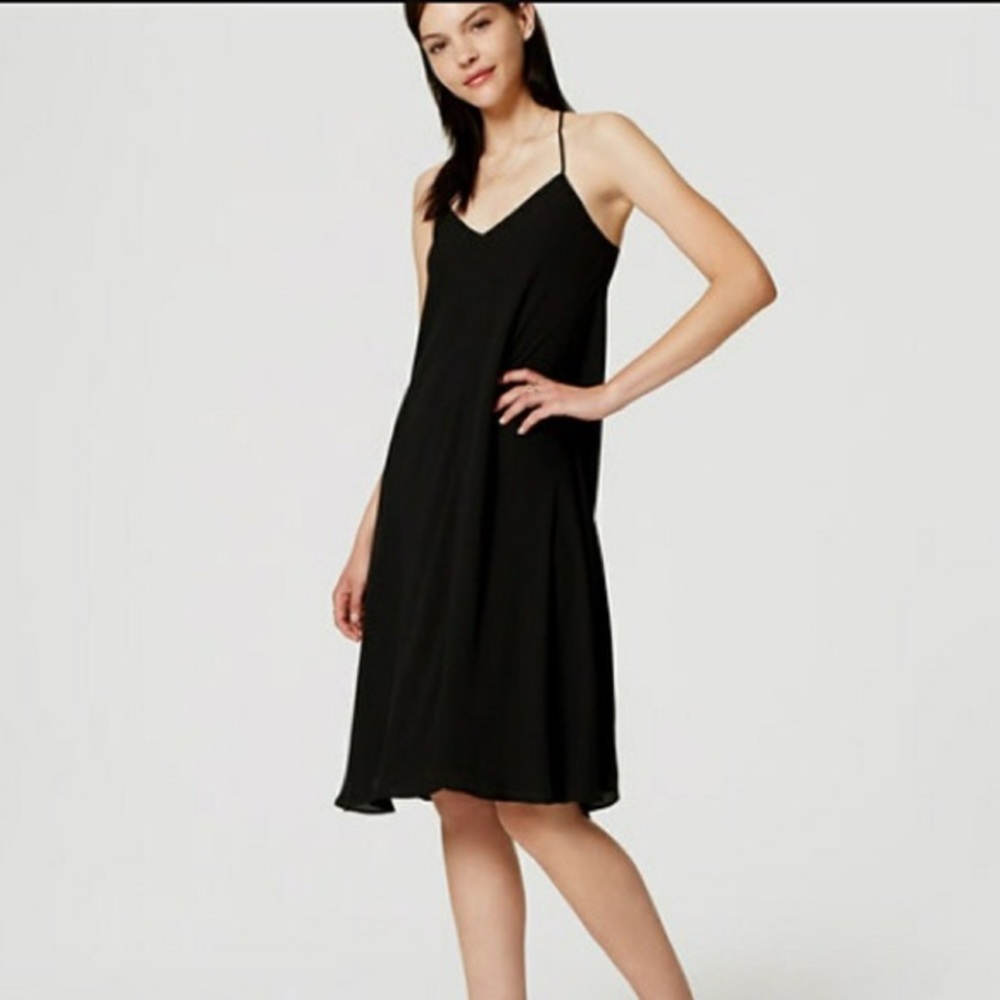 Loft Strappy Racerback Midi Dress